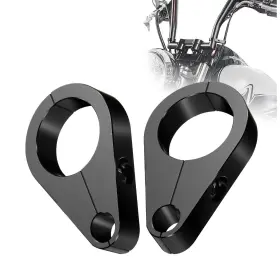Wgswjj127 Tigersgateparts Pair 1 Inch Handlebar Frame Clutch Throttle Cable Brake Line Clamps For Harley Honda