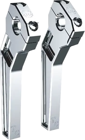 Td-r12-08 Todds Cycle Risers - Pullback 1 Inch Clamping For 8 Rise Chrome