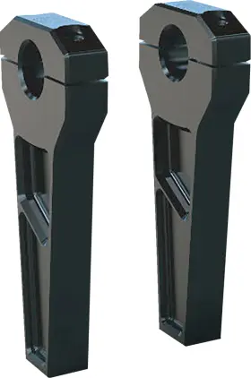 Td-r21-06b Todds Cycle Risers 1-1/8 Inch Clamping 6 Rise Black Td-r21-06b Todds Cycle Risers 1-1/8 Inch Clamping 6 Rise Black