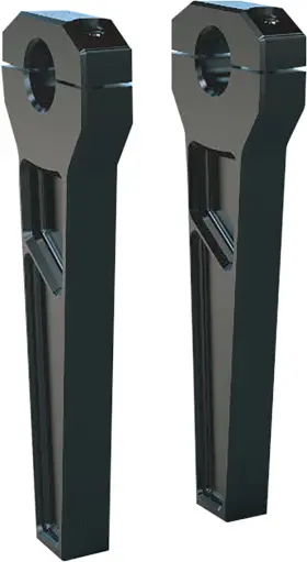 Td-r21-08b Todds Cycle Risers - 1-1/8 Inch Clamping 8 Rise Black