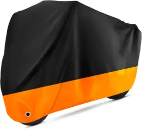 Top20280 Tokept Motorcycle Cover All Season Universal Waterproof Xl-96 Inch Black&orange Top20280 Tokept Motorcycle Cover All Season Universal Waterproof Xl-96 Inch Black&orange