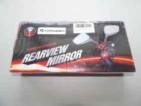 Sf-033 Topcabin Motorcycle Rear View Mirrors Skull Claw Style Black New Free Ship