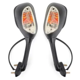 M529-a002-smoke Topteng Black Mirrors Smoke Turn Signals Fits Suzuki Gsxr Gsx-r 600 750 1000 Sv 02-15 T9