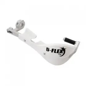 1096470019 Tusk D-flex Handguards White 1 1/8 Inch Bar Mounts