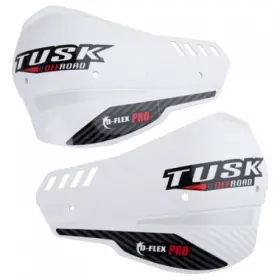 175-980-0002 Tusk D-flex Pro Replacement Plastic Handguard Shields White 175-980-0002 Tusk D-flex Pro Replacement Plastic Handguard Shields White