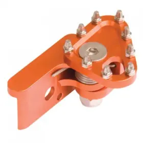 L33-0001o Tusk Aluminum Brake Pedal Replacement Toe Tip Orange L33-0001o Tusk Aluminum Brake Pedal Replacement Toe Tip Orange