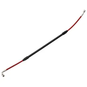 Tfk003d761r-redc708-7a9a77 Tusk Rear Mtcl Steel Braided Brake Line Standard L Red For Ktm 250 Xc-f 13-2023