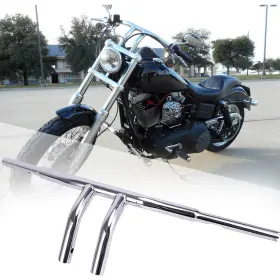 Mallhloooo81oo-cha Twom Motorcycle 8 Inch Rise Drag Bars Handlebar 1-1/4 For Harley Sportster Dyna Softail
