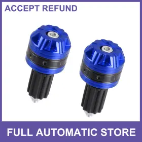Uauto1 726215667752 1 Pair Universal 18mm Cnc Handlebar End Caps Plug Bar Aluminum Alloy