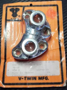 25-2133 V-twin Chrome Riser Stem Set For Harley Davidson By 25-2133 V-twin Chrome Riser Stem Set For Harley Davidson By