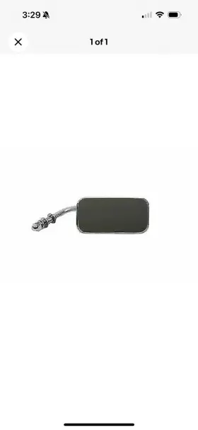 34-0299 V-twin Chrome Rectangle Mirror For Harley Davidson By