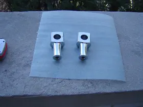 25-2207 V-twin Manufacturing Harley Chrome 3 Inch Domed Risers For 1 Handlebars -