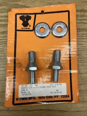 37-0864 V Twin Mfg Harley Fxsts Springer 1/2 X 13 Riser Stud Kit 37-0864 V Twin Mfg Harley Fxsts Springer 1/2 X 13 Riser Stud Kit