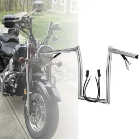 Vmfxbcx101 Veloforce-moto Harley Prewired 12 Inch Ape Hanger Bar For 07-13 Softail Dyna Sportster Road King