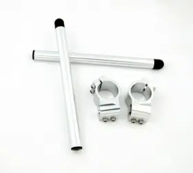 Hbc-s51-silver Vipjq 51mm Handle Bar Clip On For Kawasaki Zx-6r/zx636/zx600 Aprilia Rsv Mille R S Ue