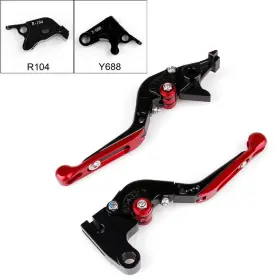 M543-a023-red Vipjq Adjustable Folding Extendable Brake Clutch Levers For Yamaha Yzf R1 R6 R6s Red M543-a023-red Vipjq Adjustable Folding Extendable Brake Clutch Levers For Yamaha Yzf R1 R6 R6s Red