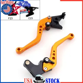 M543-s045-gold Vipjq Short Brake Clutch Levers For Aprilia Shiver/gt 07-14 Dorsoduro 750 08-14 Gold