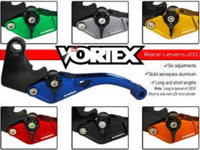 H-l201 Vortex Lvb217 Racing Hr05 Brake Lever Short- Black