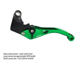 Lvc576l Vortex Racing Vtx 2.0 Clutch Lever Long - Green For Honda Models Lvc576l Vortex Racing Vtx 2.0 Clutch Lever Long - Green For Honda Models