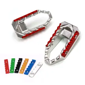 Vvrfpfg25bsitoursithxxcl4001 Vvracing Trc Rider Front Silver Foot Pegs For Ducati Scrambler 1100 Sport Pro 2020-2021