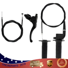 On543286l Wflnhb Right Lever Brake Throttle Cable Handlebar Grip 50cc- 250cc For 7/8 Inch Baja Bike