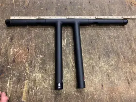 830-0567b Wild 1 Chubby Flatline T Bars 12 Inch Black Harley Handlebars Softail Dyna Sportster 830-0567b Wild 1 Chubby Flatline T Bars 12 Inch Black Harley Handlebars Softail Dyna Sportster