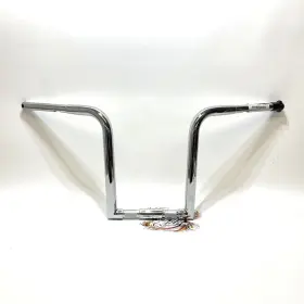 Wo624 Wild 1 1-1/4 Inch Chubby Outlawz Harley 14 Chrome Ape Hanger Handlebar