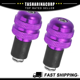 X Autohaux 723115803037 Universal Piece Of 2 7/8 Inch 22mm Purple Motorcycle Handlebar End Grips Plugs Cap X Autohaux 723115803037 Universal Piece Of 2 7/8 Inch 22mm Purple Motorcycle Handlebar End Grips Plugs Cap