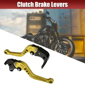 X Autohaux 731618779131 Pair Motorcycle Brake Clutch Levers For Honda Cbr1000rr Cbr 1000rr Gold Tone