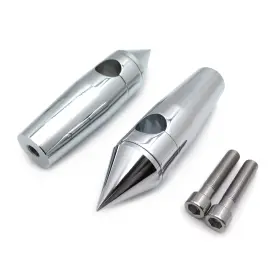 Us-mt030-010-25-cd9 Xt 1 Inch Spike Handelbar Risers For Harley Davidson Cruisers Choppers Chrome 25mm