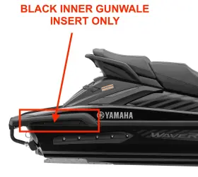 F3x-u255c-10-00 Yamaha Oem Fx-ho/svho Right Rear Corner Bumper Black Insert Only