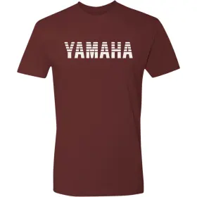 Np21s-m1965-m Yamaha Heritage T-shirt - Maroon Medium