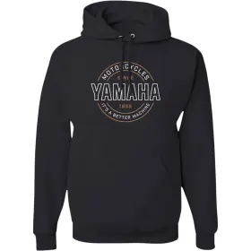 Np21s-m1972-l Yamaha Better Machine Hoodie - Black Large