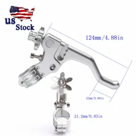 Fx-lhsb-cla-yswe-20231221-m-2 Ysw-racing Us Cnc Silver Stunt Clutch Lever Cable Easy Pull For Suzuki Honda Yamaha Aprilia