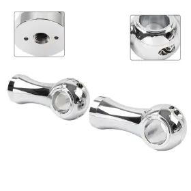 Yusen233 550728815733 1-1/4ftfthandlebar Riser Clamp Mount Kit 4inch Chrome For Harley Dyna Softail