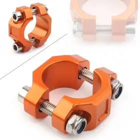Zdl-kabusikikaisya1989usa 740000374205 Rotating Bar Clamp Orange For Brake Clutch Perch 22mm 7/8 Inch Handlebar Universal
