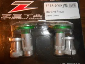 Ze48-7002 Zeta Bar End Plugs/green/29mm/ze48-7002 Ze48-7002 Zeta Bar End Plugs/green/29mm/ze48-7002
