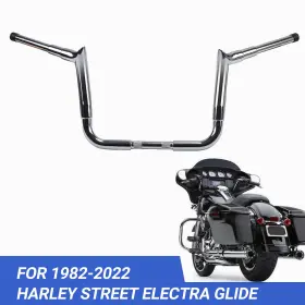Usam-0401c-001e-14 Zxmoto 14 Inch Meathook Hanger Bar Handlebar Steel Fits 1982-22 Harley Street Electra Glide