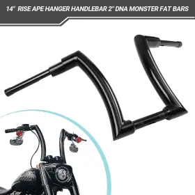 0401047-b-14 Zxmt 14ftft Dna Monster 2 Inch Fat Ape Hanger Handlebars For Harley Softail Dyna Touring