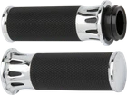 Arlen Ness Chrome Fusion Deep Cut Hand Grips For 82-19 Harley Fxst Fxsr Flhx Xl New. Price: $123.45.
