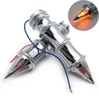 Motorcycle Hand Grips 1" W/ Turn Signals For Harley Xl Sportster 1200 Custom Chr New. Price: $35.41.