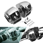 Chrome Hand Control Switch Housing Covers For Harley Sportster 1200 Softail Dyna New. Price: $26.97.