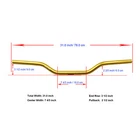 Gold Aluminum Straight Drag Handlebar For Harley Softail Standard Fxbbs Flsl New. Price: $99.95.