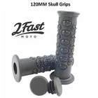Skull Embossed Grips For 7/8" Handlebars With Twist Throttle Black 2FM-42-56531 New. Price: $16.55.