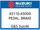 Suzuki Oem Part 43110-43D00 Pedal Brake New. Price: $14.60.