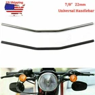 7/8" Flat Handlebar 22MM 25MM Drag Bars For Chopper Bobber Cafe Racer Mt New. Price: $26.61.
