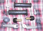 Ducati Super Sport Parts Lot Grips Bar Ends Pegs Rubbers Bolts 2015 (B5) Used. Price: $25.00.