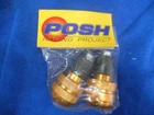 Posh Racing Gold Bar Ends 7/8" 22MM Handle Sliders Universal Atv Motorcylce New. Price: $15.00.