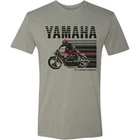 Yamaha Apparel Cycle T-shirt Stone Gray/red Small New. Price: $21.08.