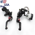 Black Universal Hydraulic Brake Cable Clutch Master Cylinder Lever Reservoir Us New. Price: $47.08.